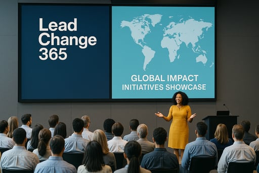 Lead Change 365 global impact initiatives showcase